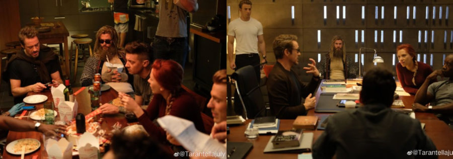 Los Vengadores cenando Endgame